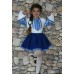Embroidered costume for girl "Blue Story"